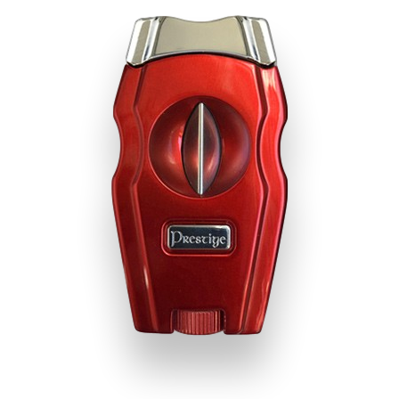 Prestige Gladiator 2-in-1 V-Cut and Punch Combination Cutter - Candy Apple Red Pearl - Exterior Front