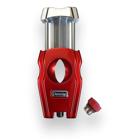 Prestige Gladiator 2-in-1 V-Cut and Punch Combination Cutter - Candy Apple Red Pearl - Interior Front