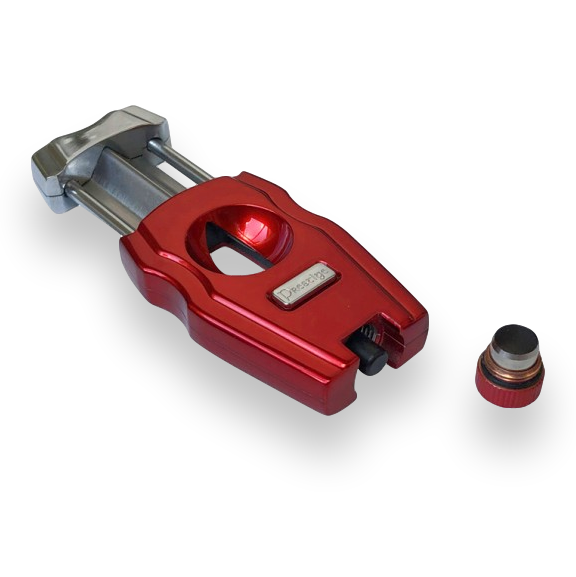 Prestige Gladiator 2-in-1 V-Cut and Punch Combination Cutter - Candy Apple Red Pearl - Interior Punch Cutter
