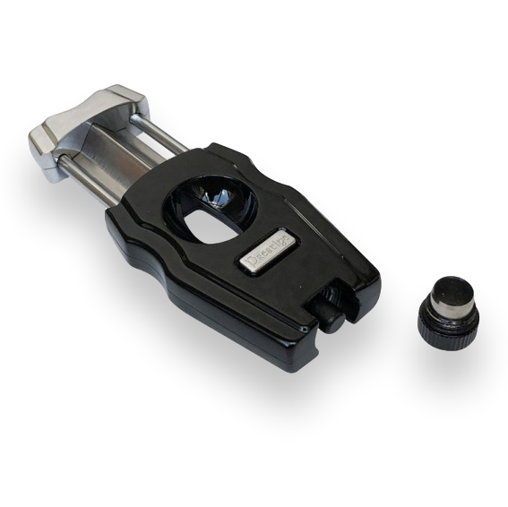 Prestige Gladiator 2-in-1 V-Cut and Punch Combination Cutter - Jet Black Gloss - Interior Punch Cutter