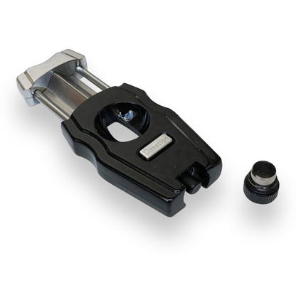 Prestige Gladiator 2-in-1 V-Cut and Punch Combination Cutter - Jet Black Gloss - Interior Punch Cutter
