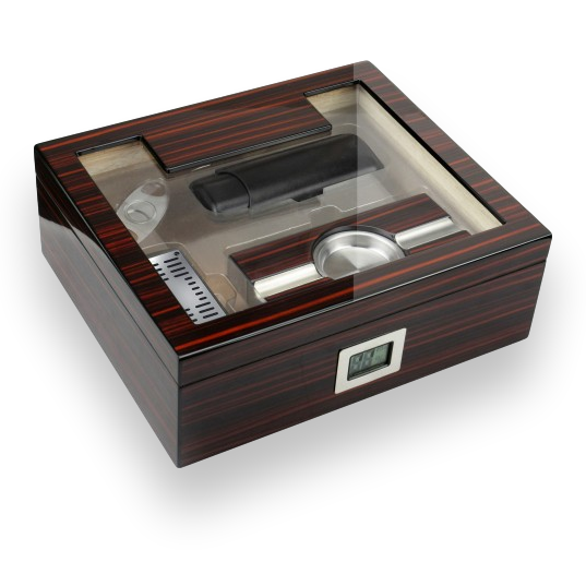 Prestige Kensington 75-Cigar Gift Set  - Exterior Front