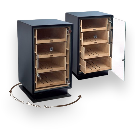 Prestige Manchester 250-Cigar Cabinet Humidor - Base - Exterior Front