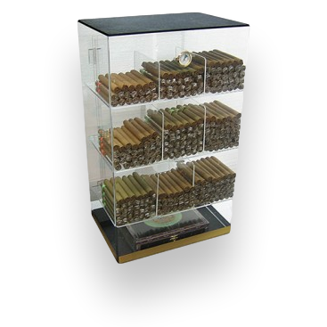 Prestige Roosevelt 250-Cigar Acrylic Humidor  - Exterior Front