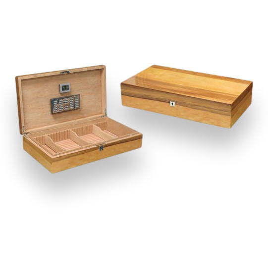 Prestige Winchester 180-Cigar Desktop Humidor  - Exterior Interior Front
