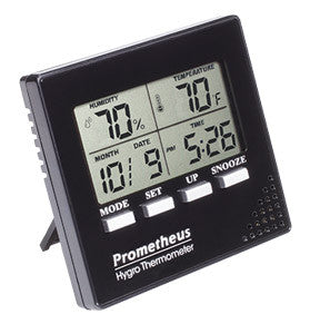 Prometheus - Walnut - Burl - 50 - 100 - Cigar - Humidor - Milano - Series - Hygrometer