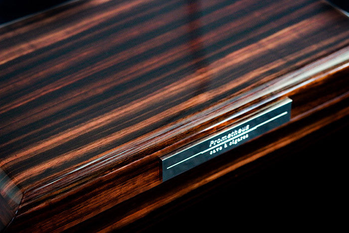 Prometheus Macassar Ebony 100 Cigar Humidor - Octagon Series
