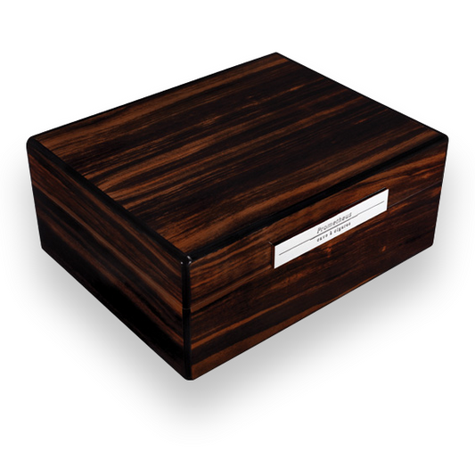 Prometheus Macassar Ebony 50 Cigar Humidor - Milano Series