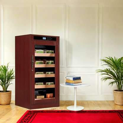 Prestige Redford Lite Custom Finishes 1,250-Cigar Electric Humidors - Cherry - Lifestyle