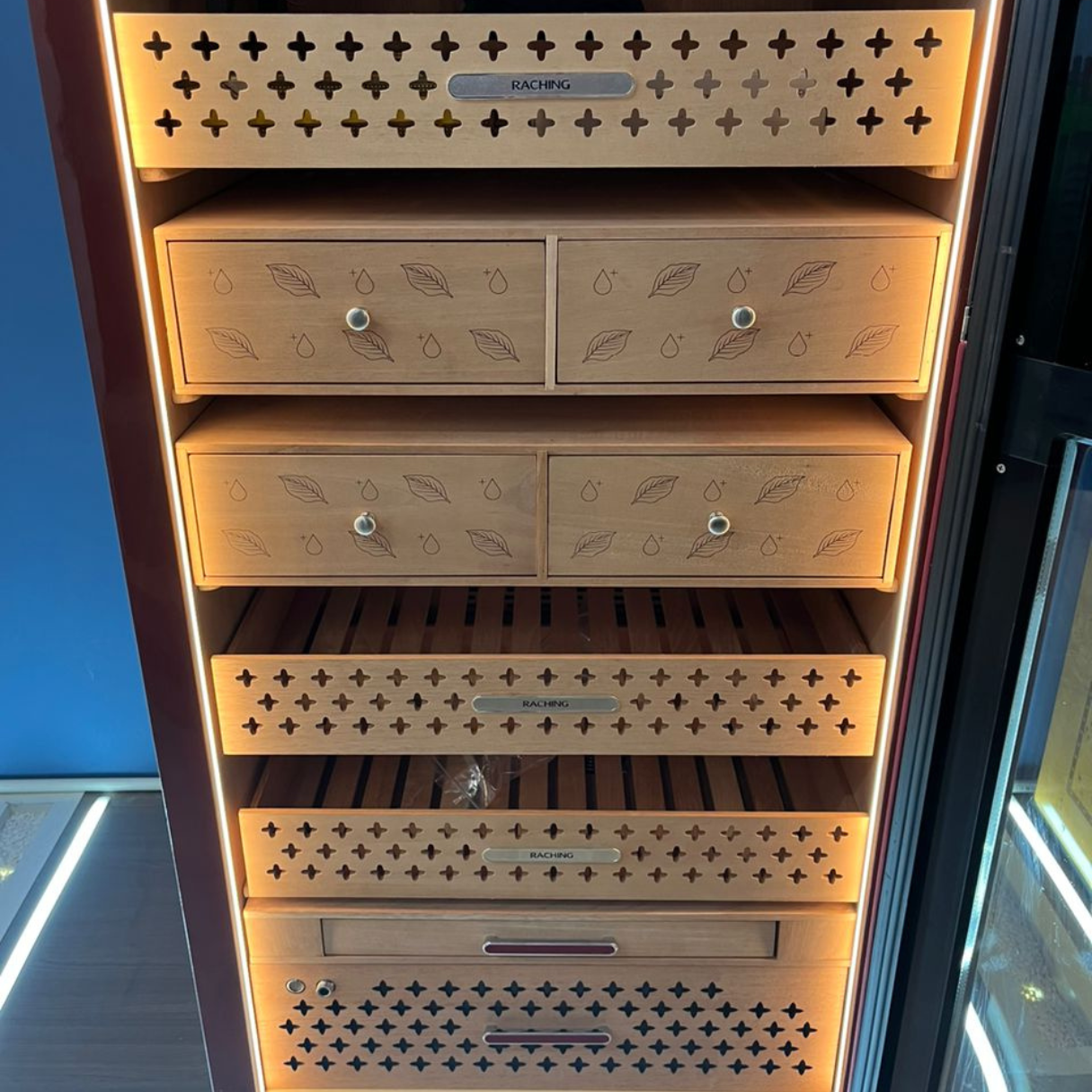 Raching Reserva RR Series 3000-Cigar Electric Humidors - Interior Details 1