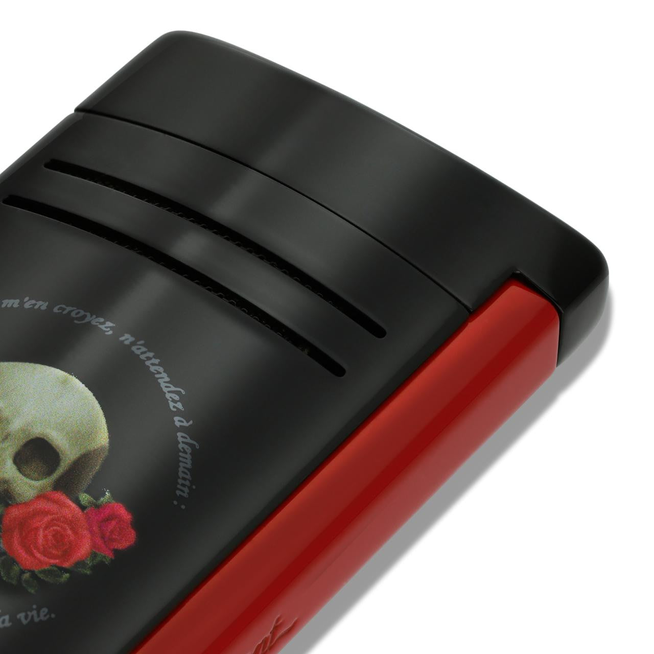 S.T. Dupont Memento Mori Maxijet Torch Flame Single Jet Cigar Lighter  - Detail