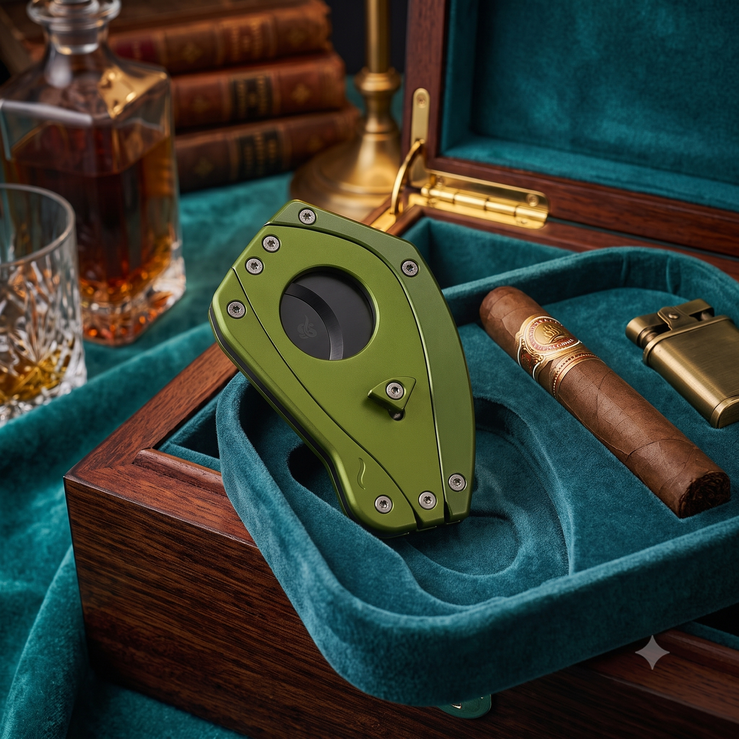SMKN Ergo Cut Double Blade Cigar Cutter - Lifestyle Image 