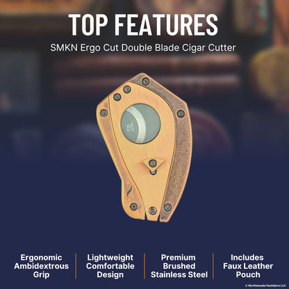 SMKN Ergo Cut Double Blade Cigar Cutter - Top Features Image