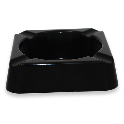 Stinky Cigar Composite 4-Cigar Ashtray - Black - Exterior Front