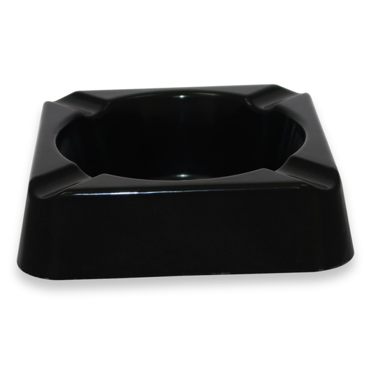 Stinky Cigar Composite 4-Cigar Ashtray - Black - Exterior Front