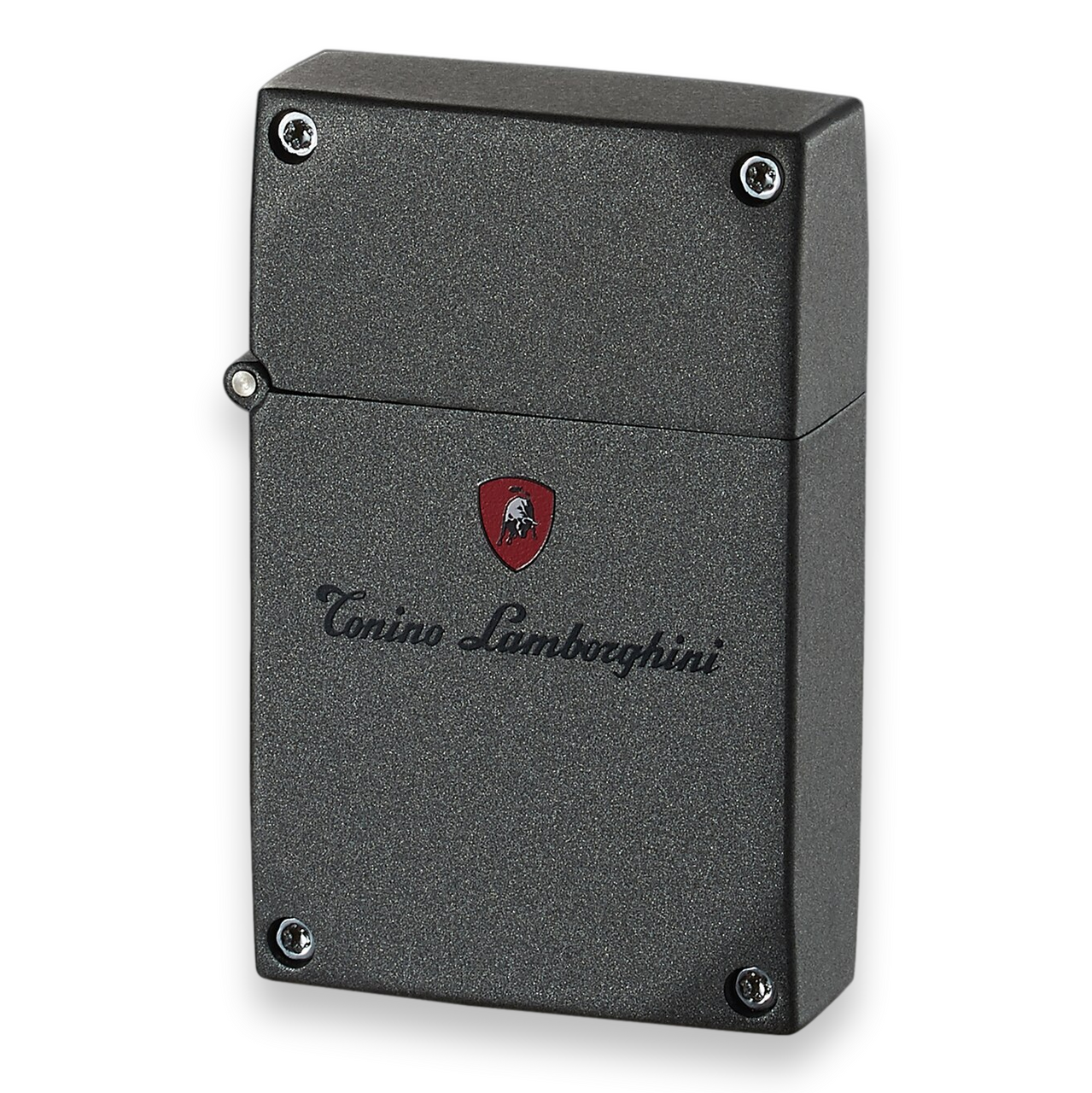Tonino Lamborghini Duro Torch Flame Single Jet Cigar Lighter - Metallic Gray - Exterior Front