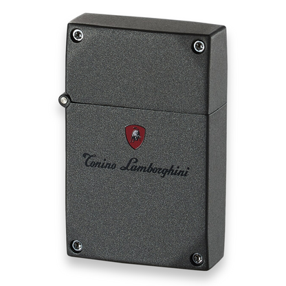 Tonino Lamborghini Duro Torch Flame Single Jet Cigar Lighter - Metallic Gray - Exterior Front