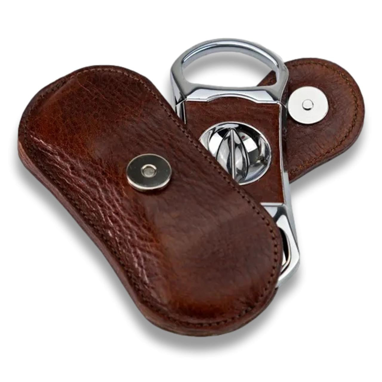 Brizard & Co V Cutter Antique Saddle V-Cut Cigar Cutter - Front Side 2 