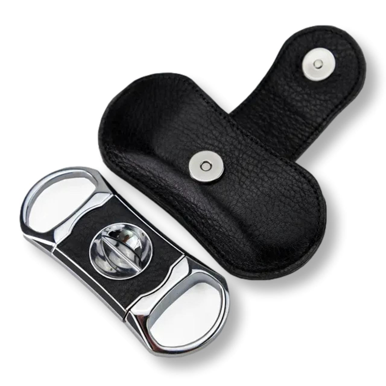 Brizard & Co V Cutter Crocodile Black V-Cut Cigar Cutter - Main Image - Front