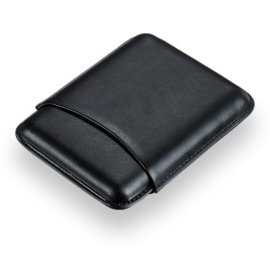 Visol Carmora Leather 5-Finger Cigar Case  - Exterior Front Closed
