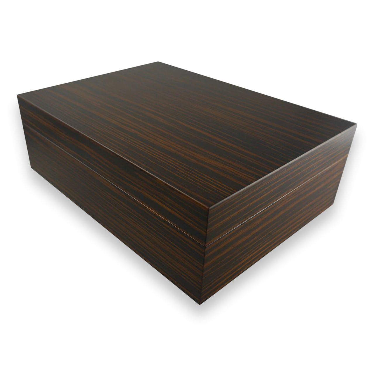 Visol Como Ebony 50-Cigar Desktop Humidor  - Exterior Front