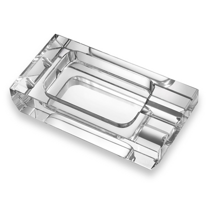 Visol Dalis Crystal 1-Cigar Ashtray  - Exterior Front