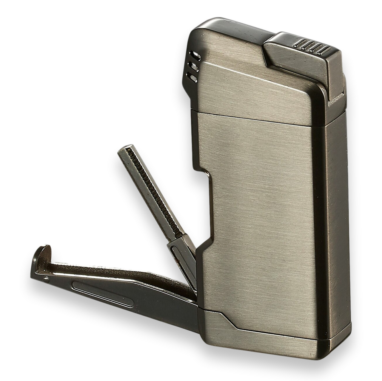 Visol Epirus Soft Flame Cigar Pipe Lighter - Gunmetal - Exterior Front Accessories