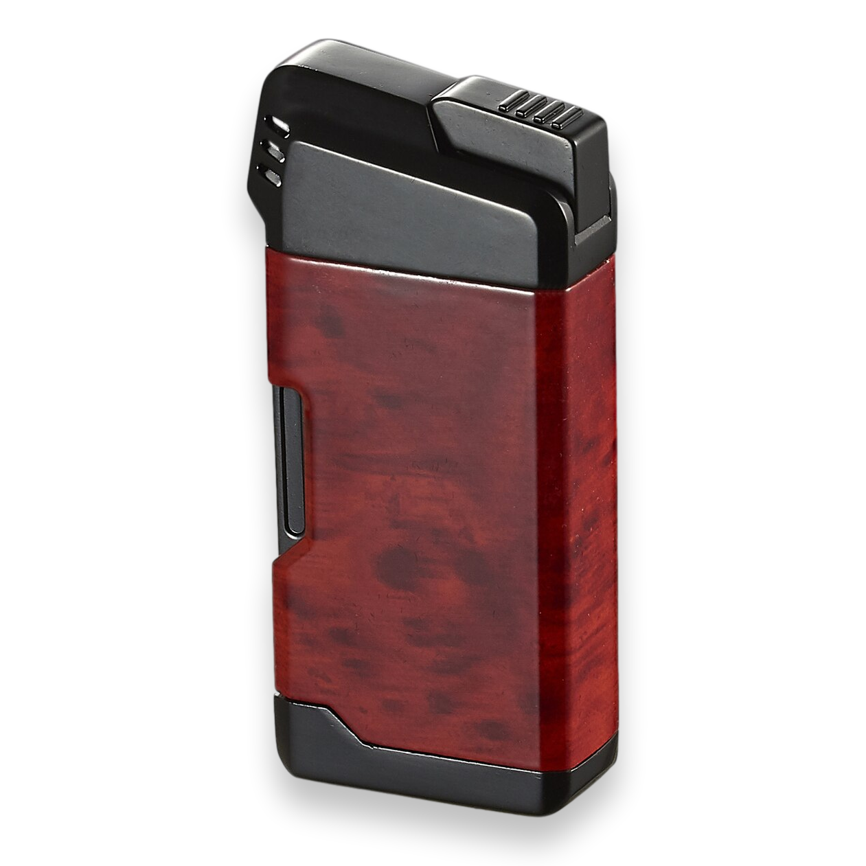 Visol Epirus Soft Flame Cigar Pipe Lighter - Wood Finish - Exterior Front