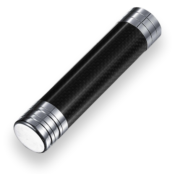 Visol Kinetic II Adjustable Carbon Fiber and Metal 1-Finger Cigar Case  - Exterior Front