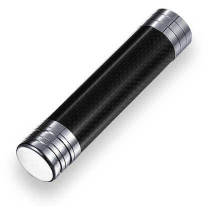 Visol Kinetic II Adjustable Carbon Fiber and Metal 1-Finger Cigar Case  - Exterior Front