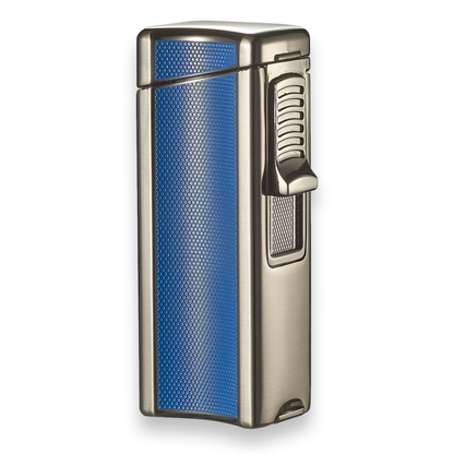 Visol Ridge Torch Flame Single Jet Cigar Lighter - Blue - Exterior Front