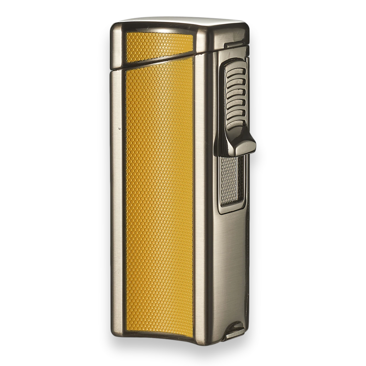 Visol Ridge Torch Flame Single Jet Cigar Lighter - Yellow - Exterior Front