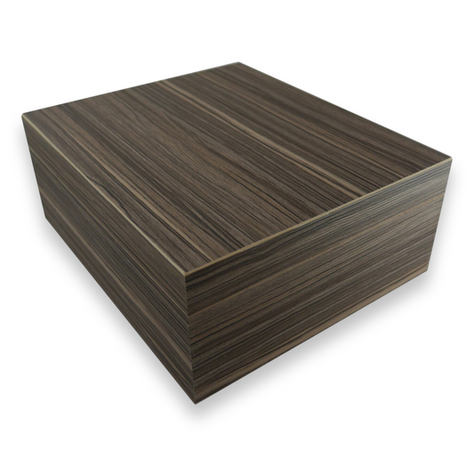 Visol Vernazza Zebrawood PVS Veneer 25-Cigar Desktop Humidor  - Exterior Front