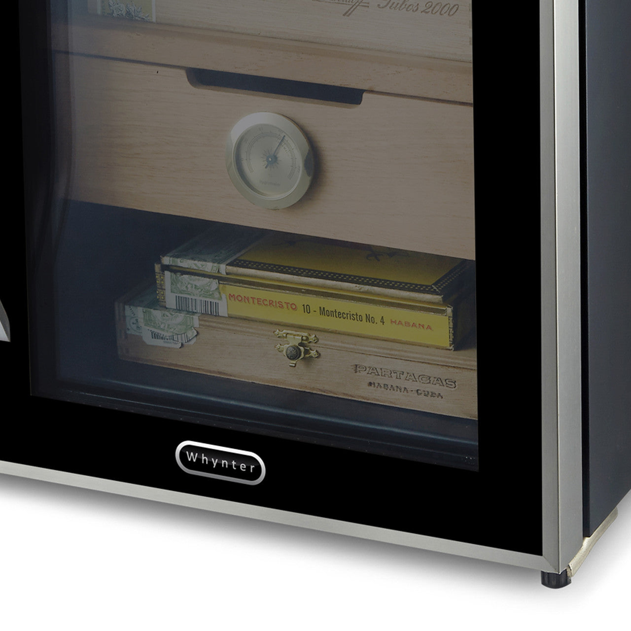 Whynter CHC-122BD Elite Touch Control Stainless 250-Cigar Cooler Humidor 1.2 cu. ft.  - Exterior Logo