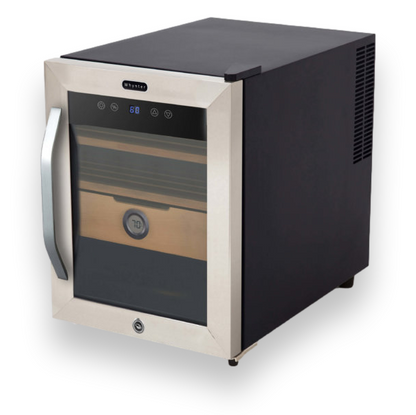 Whynter CHC-123DS Stainless Steel 250-Cigar Cooler Humidor 1.2 cu. ft.  - Exterior Front Left