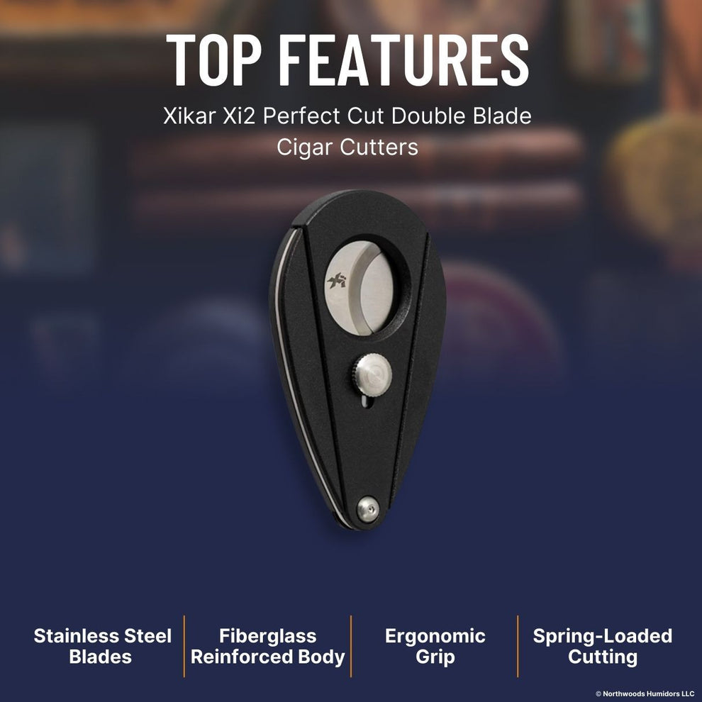 Xikar Xi2 Perfect Cut Double Blade Cigar Cutters – Northwoods Humidors