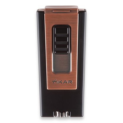 Xikar Trezo Torch Flame Triple Jet Cigar Lighter - Vintage Bronze - Exterior Front