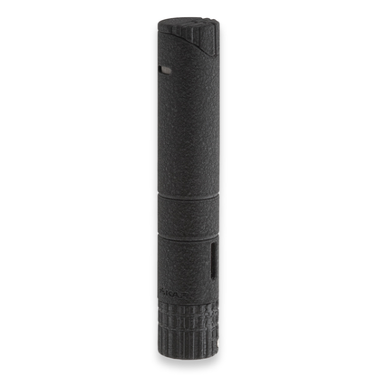 Xikar Turrim Torch Flame Single Jet Cigar Lighter - Wrinkle Black - Exterior Front