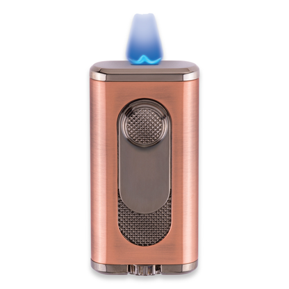 Xikar Verano Flat Torch Flame Cigar Lighter - Vintage Bronze - Flame