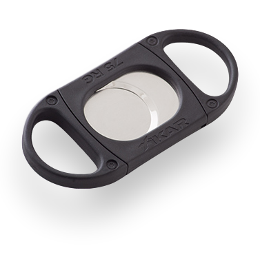 Xikar X875 Guillotine Cut Double-Blade Cigar Cutter - Black - Exterior Front