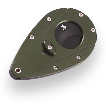Xikar Xi1 Black Blades Cigar Cutter - Green - Exterior Front