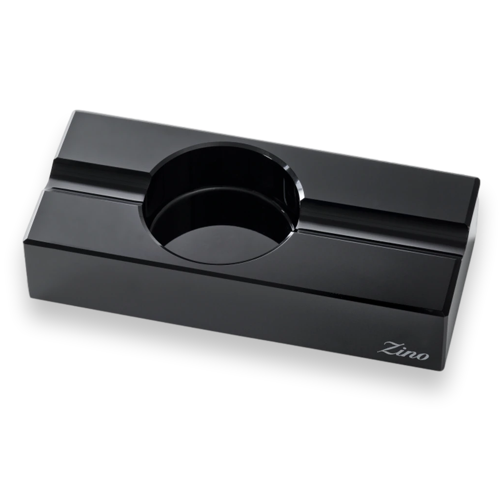 Zino Davidoff Optical Glass 2-Cigar Ashtray  - Exterior Front