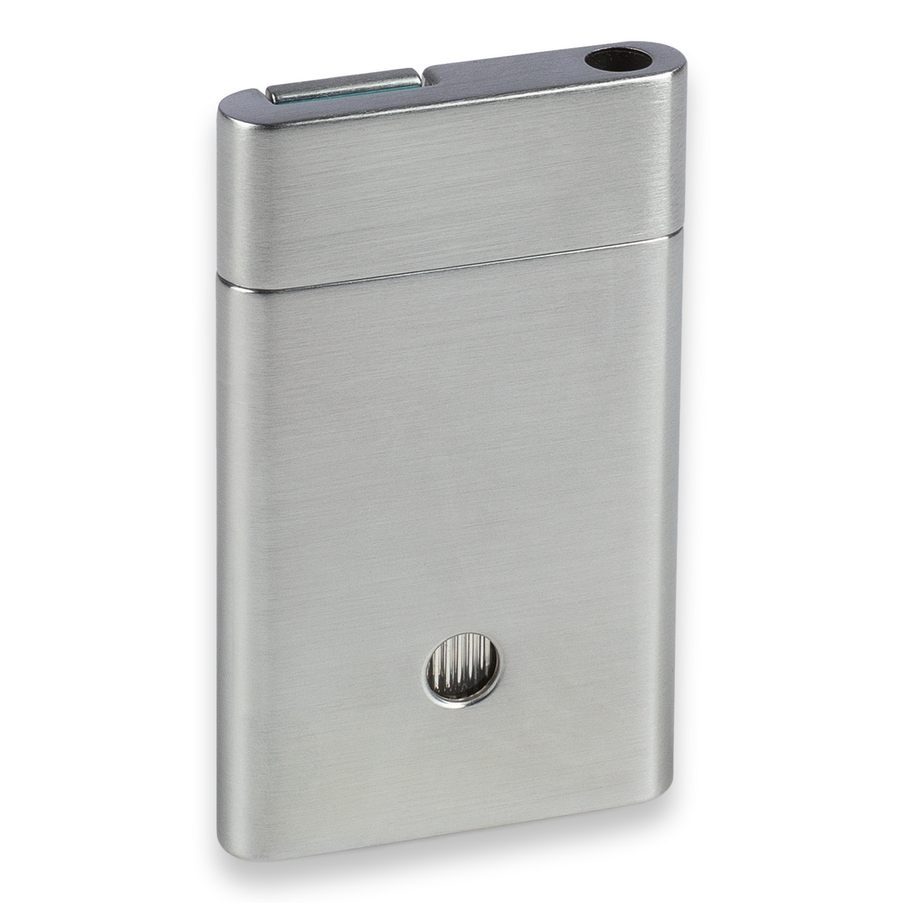 Zino Davidoff ZS Torch Flame Single Jet Cigar Lighter - 2020 Series - Chrome and Cyan - Exterior Back Side
