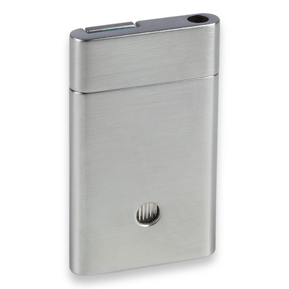 Zino Davidoff ZS Torch Flame Single Jet Cigar Lighter - 2020 Series - Chrome and Cyan - Exterior Back Side