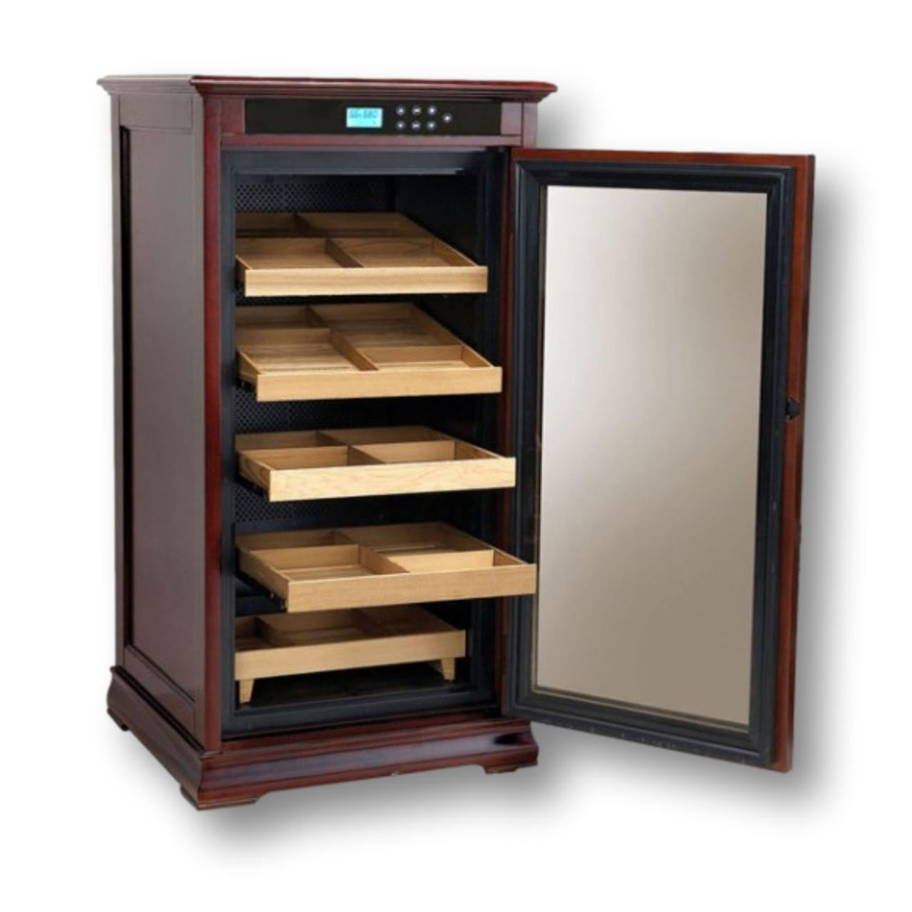 Prestige Redford 4,000-Cigar Electric Humidor - Front with Door Opened
