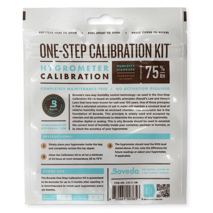 One Step Hygrometer Calibration Kit 75% RH