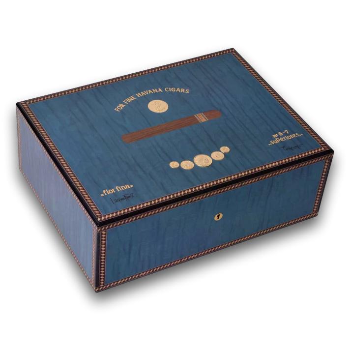 Elie Bleu Medals 200-Cigar Desktop Humidor