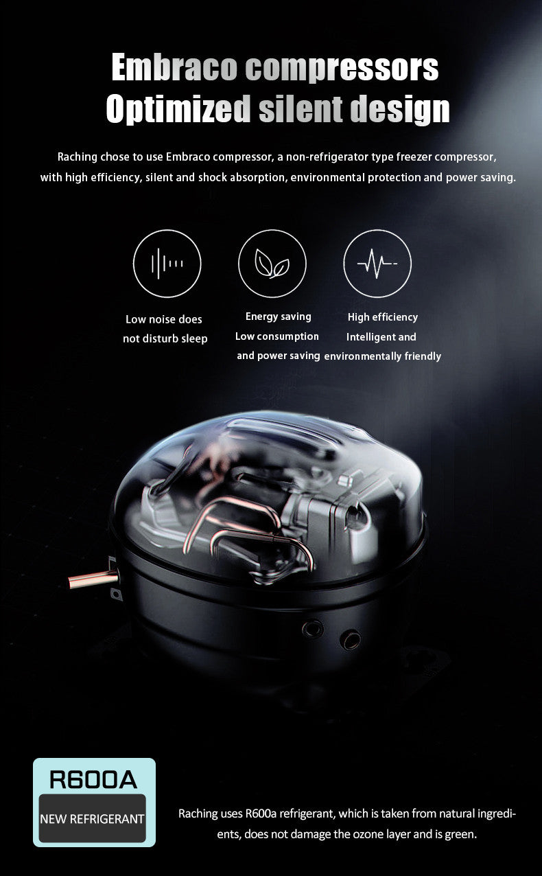 Raching MON3800A Climate Control Black Titanium Stainless Steel 1,800-Cigar Electric Humidor Specifications